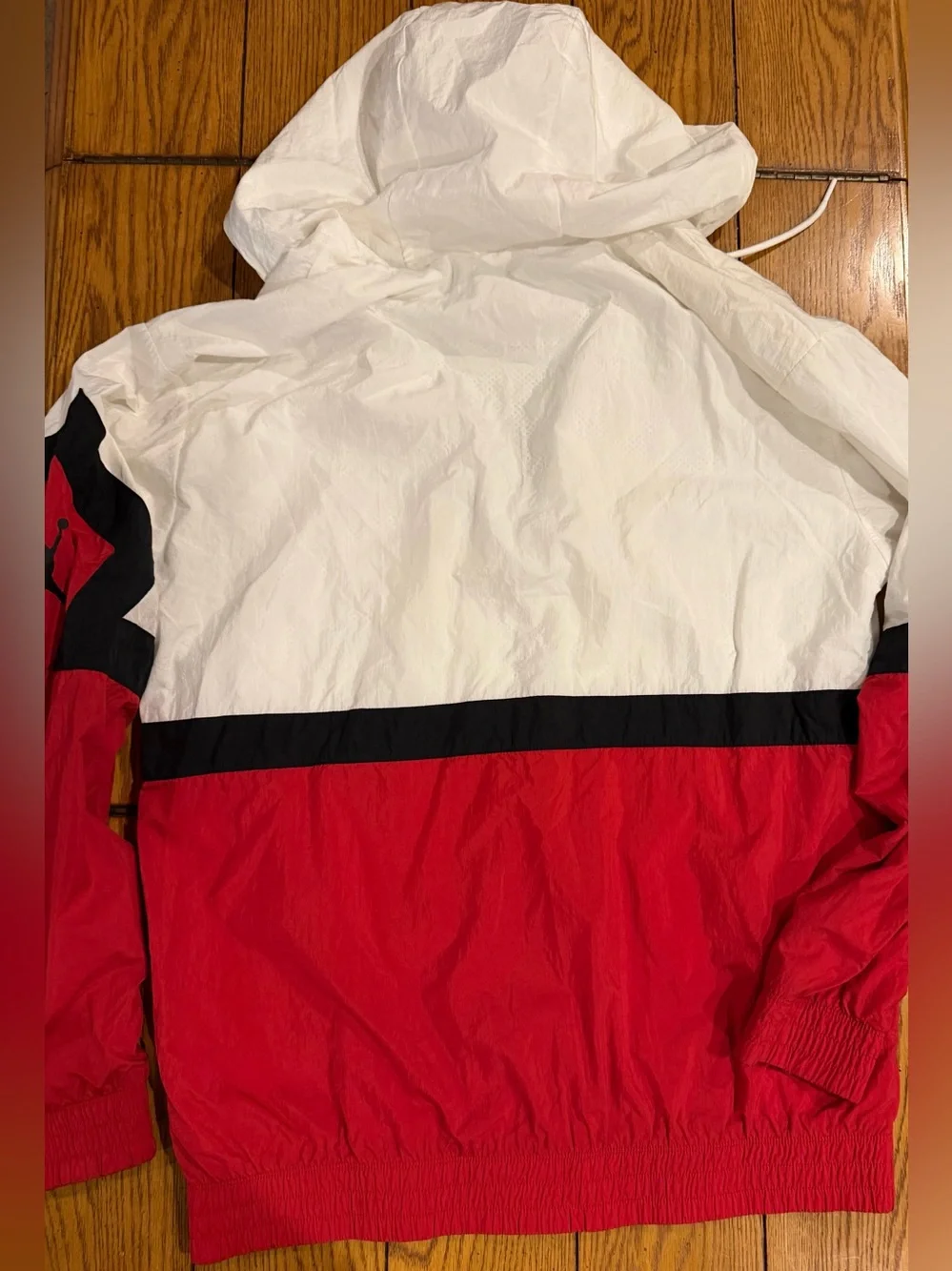 Jordan men’s Sportswear Diamond Track Jacket, medium, white/red